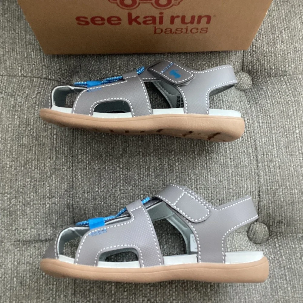 See Kai Run Kids' Callan Sandal (Walker), size 11 M